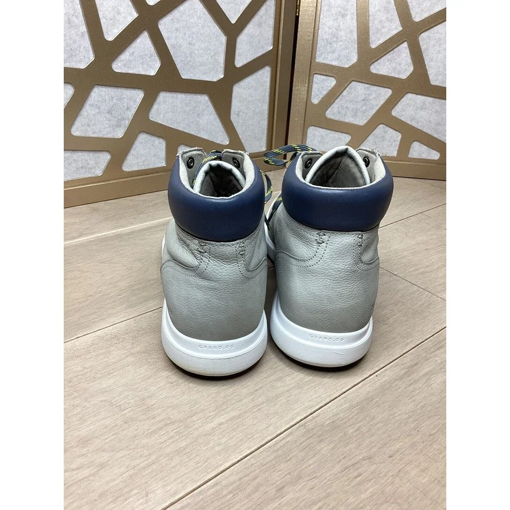 Cole Haan Grand Plus Essex Hiker hi top sneaker Boot Gray Men 13 M US leather
